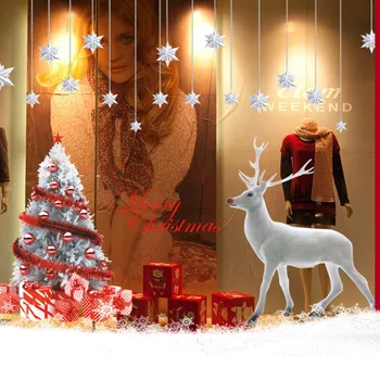 Ziemassvētku Eglīšu Rotājumi, Logu Uzlīmes, Dzīvnieku kaķi Ziemassvētku rotājums Mājās Ziemassvētku Dekori Priecīgus Ziemassvētkus Laimīgu Jauno Gadu