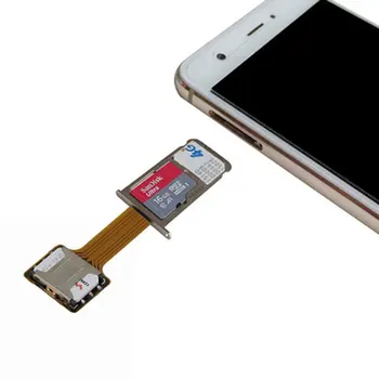 1GB Universāls Hibrīds SIM Kartes Slots Dual SIM Kartes Adapteri Micro Extender Nano uz Nano Android Tālrunis