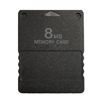 Kompakts Dizains Melnā 8MB Atmiņas Kartes Atmiņas Paplašināšanas Karti Piemērots Playstation 2 PS2, Melna 8MB Atmiņas Karte Dropshipping