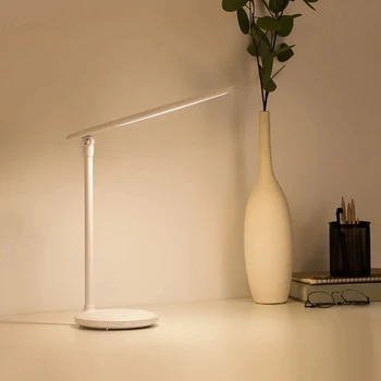 LED 5W Lasījumā Modernu Led Biroja Galda Lampas, 3 Režīmi USB Bezvadu Touch Galda Lampas