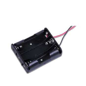 3 AA Baterijas 1,5 V Turētājs Box 1PC Uzglabāšanas Gadījumā Izturīgs DIY Testa Black, Viegls un Pārnēsājams praktiski