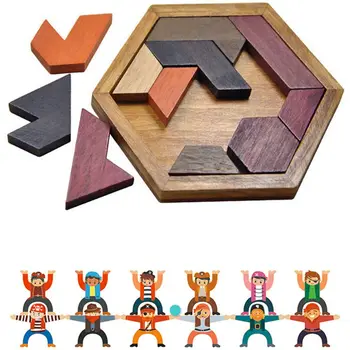 1 iestatiet nepārtraukti Mainās, Puzles, Puzzle Bērnu Rotaļlietas & 1 komplekts Bloki Līdzsvaru Celtniecības Bloki Rotaļlietu Bērns