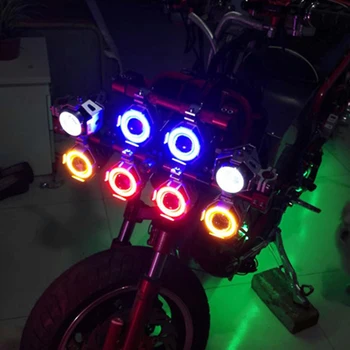 2gab/pāri Eņģeļu Acs Lukturi U7 Motociklu Gaismas diodes, Super Spilgti Ūdensizturīgs Lāzera Lielgabali u7 Prožektori