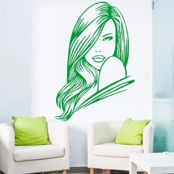 2017 jaunas sievietes šarmu un skaistuma salons vinila sienas uzlīmes Mākslas Mūra sienas uzlīmēm, mājas dekors dzīvojamā istaba, Spa Y-75
