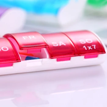7 Dienas Nedēļā Tableti Gadījumā Sadalītāji Medicīna Kastes Ceļojumu Mājas Medicīnas Narkotikas Tablešu Tukšu Konteineru Veselības Aprūpes