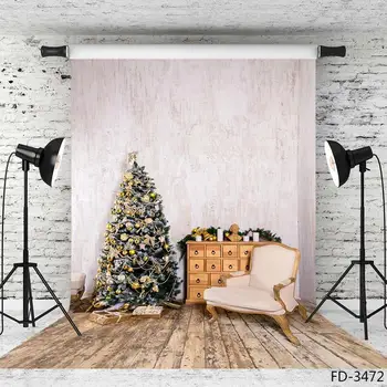Ziemassvētku Eglītes Dāvanas Kabineta Dīvāns Koka Grīdas Fotogrāfijas Fons Vinila Auduma Foni Bērniem, Baby Dušas Photoshoot