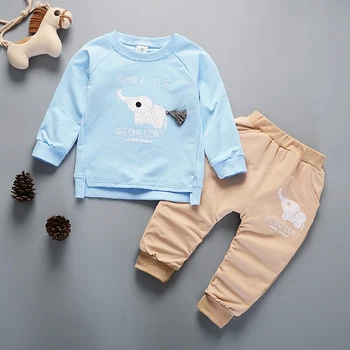 Zēni Top Modes Baby kids Zēni Meitenes Apģērbu Komplekts Džemperi sporta Krekls Jaka+Bikses Zīdaiņu Gadījuma 2gab Tērpiem Uzvalks