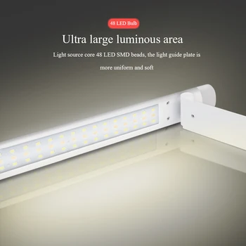 Livewin LED Galda Lampas Acu Aprūpes Galda lampas Modernās 3 Līmenī Mīksta, Balta/Warm light Salokāms Aptumšojami Grozāms Touch Reostats