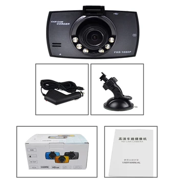 Full HD 1080P Auto DVR 2,7 Collu IPS Ekrānu Auto Kamera Dual Objektīvs Dash Cam Video Ieraksti Nakts Redzamības G-sensors Registrator