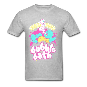 Burbulis Staru T-krekls Vīriešiem burbuļvanna Topi Funny Turtle Drukāts Apģērbs Studentiem Tee Sieviete Kawaii T Krekli Melns