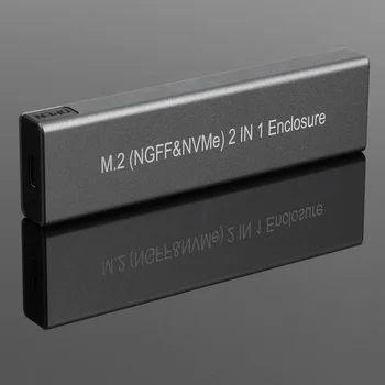 VKTECH USB C Tipa M. 2 SSD EXxternal Būra Lodziņā NVME PCIE NGFF SATA M/B Taustiņu, Cietā diska Diska Mobilo Gadījumā