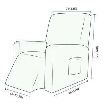 Iespiests Dīvāns Dīvāns Segtu Spandex Stiept Recliner Slipcover All-inclusive Sofa Cover Sēdeklis Krēslā Slipcover Mēbeļu Aizsargs