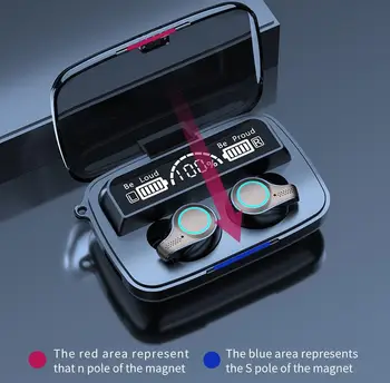 Bluetooth Austiņas M18 TWS Bezvadu Austiņas Ūdensizturīgs Sporta Touch Kontroli Austiņas Lādēšanas Gadījumā Stereo Earbuds