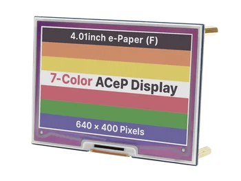 Waveshare 4.01 collu Krāsains E-Grāmatas uz E-Tintes ekrāna CEPURI Aveņu Pi, 640×400 Pikseļi, ACeP 7-Krāsu, SPI Interfeisu