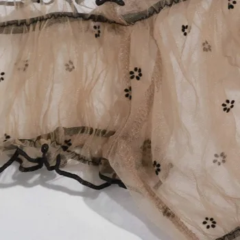 Sexy Sievietes Tērps Milzīgais Daisy Ziedu Drukas Off-Plecu Kultūraugu Top Priekšgala mezgls Tie-Vidukļa Siksna Zeķbikses Pidžamas Apakšveļa Apakšveļa