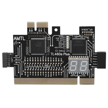 Daudzfunkciju DATORU PCI PCI-E Mini PCI-E LPC Mātesplati TL-460S Diagnostikas Testa Analizatoru Testeri Debug Kartes Desktop PC