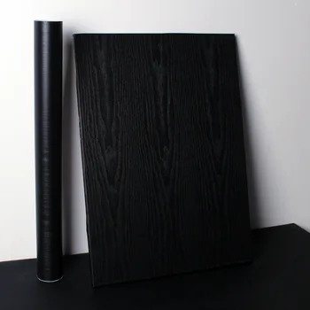 Beibehang, Bieza, tīra melnā koksnes graudu kabineta durvīm stereo vecas mēbeles atjaunošana uzlīmes tapetes pvc pašlīmējošas tapetes