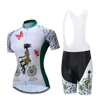 2018 TELEYI Sieviešu Vasaras Īsām Piedurknēm Riteņbraukšana Jersey Apģērbu Komplekti, Ropa Ciclismo Velo Krekls Sporta apģērbu Velosipēdu Jersey Komplekti