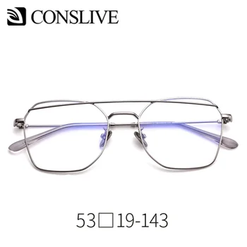 Optiskās Brilles Rāmis Vīriešiem Augstas Kvalitātes Dubultu Tilta Brilles Cilvēks Recepšu Tuvredzība Brilles ar Lēcām 1718148