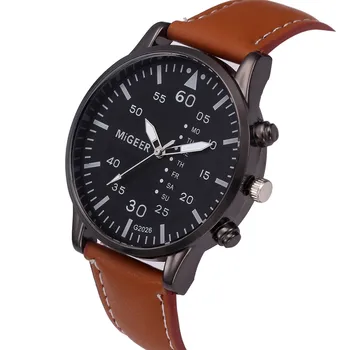 #5031Retro Dizaina Ādas Joslas Analogā Sakausējuma Kvarca Rokas pulksteni reloj hombre Jaunas Ielidošanas ping Karstā Pārdošanas