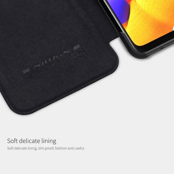 Samsung A21s Gadījumā NILLKIN Qin Sērijas PU Leather Flip Cover Case for Samsung Galaxy A21s