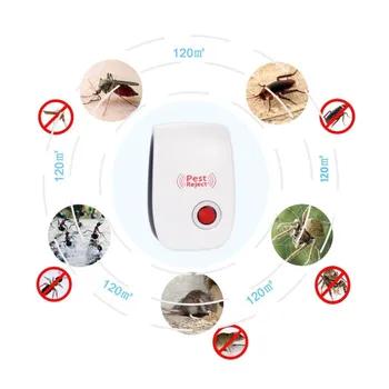 Uzlabota Versija Elektronisko Veselīgu Ultraskaņas Anti Mosquito Kukaiņu Repeller Peli Prusaks Kaitēkļu Noraidīt Atbaidīšanas ES/ASV/UK Plug