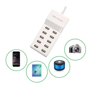 Universālā 8 ostas /10 port smart USB lādētāju, Led displejs, vairākas sienas adapteris HUB adapteri no kontaktligzdas, telefona tablet PC kameras