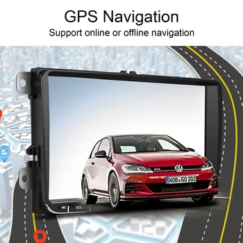 Auto Multimedia player, Universāls 2 GB / 1 GB RDS ESMU DAB + GPS Navigācijas auto radio Coche golf passat
