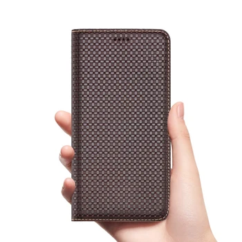 Luksusa Genuine Leather Flip Case Cover Kartes Slots Turētājs Xiaomi Ņemiet Vērā, 10 Pro/Xiaomi Ņemiet Vērā, 10 Tālrunis Vāka Magnētisko Būtiska Coque