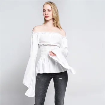 Pie Pleca Top T Krekli Karstā Pārdošanas garām Piedurknēm Cietā Īss t-krekli, Sieviešu Apģērbu Modes Slim t-krekls