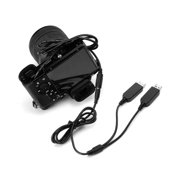NP-FW50 Akumulatora Eliminator Dual USB Barošanas LĪDZSTRĀVAS Savienotāju Nomaiņa NP-FW50 Akumulatoru -Sony a5100 a6000 a7R Kamera