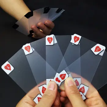 Radošā Caurspīdīgas Plastmasas Ūdensizturīgs Pokera Jaunums Pokera Indekss Spēļu Kārtis