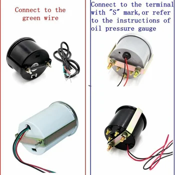 Auto Eļļas Spiediena Rādītājs Sensoru Piederumi, Modificētu Instrumentu Piemērots Universālai Digitālo Displeju Kvalitātes Auto-stils