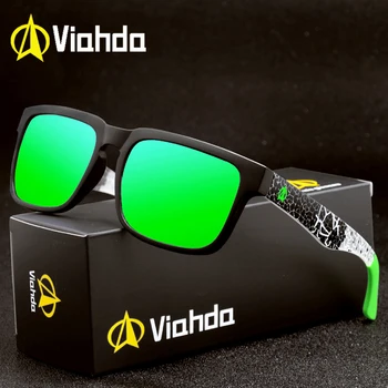 VIAHDA Classic Polarizētās Saulesbrilles, Vīriešu Braukšanas Kvadrātveida Saules Brilles Vīriešu Briļļu Vīriešu Oculos