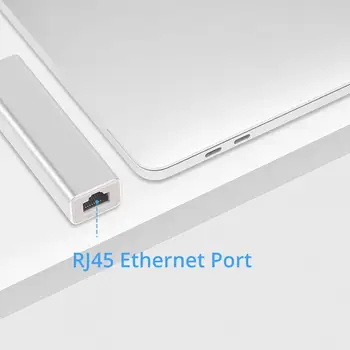 ISky C Tipa Rumbu Doks Ostas Paplašināšanas RJ45 LAN USB3.0 Huawei Matebook Macbook Samsung A5 2017