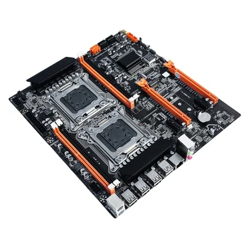 X79 LGA2011 Pamatplates Atbalsta Dual CPU DDR3 Atbalsta 4X32G M. 2 NVME par LGA 2011 Xeon Sērijas