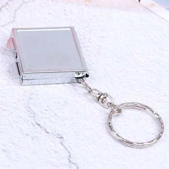 Personalizētas Nolokāmi Spoguļi Atslēgu, Gredzenu Keychain, Mini Kompakts Kabatas Kosmētikas