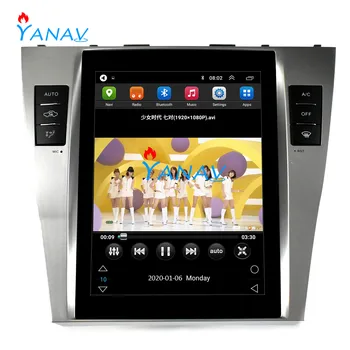 Auto GPS Navigāciju-Toyota Camry 2011 HD touch vertikāla ekrāna Android auto auto stereo radio Multimediju Atskaņotājs carplay 4G/WIF