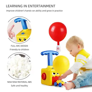 Inerces Spēku gaisa Balonu Auto Rotaļlietas Izglītība, Zinātne Eksperiments Rotaļlieta Puzzle Fun Inerces Jaudas Auto Balons, Rotaļlietas, Dāvanas Bērniem