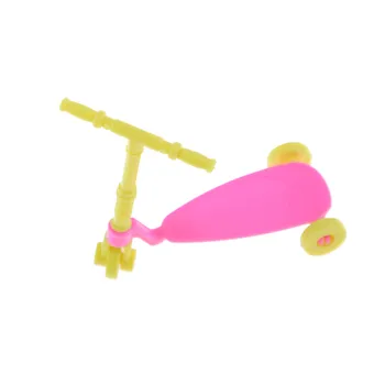 1gb New Augstas Kvalitātes Mini Kids scooter Bērnu Rotaļu Acc Meitenes Dzimšanas dienas Dāvanas Lelle Piederumi Der 10cm Lelles