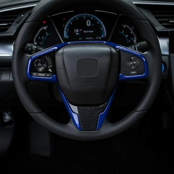 Honda 10. Civic 2016-2020 Auto ABS Plastmasas Stūre Apdares Interjera Dekorēšanas Uzlīme
