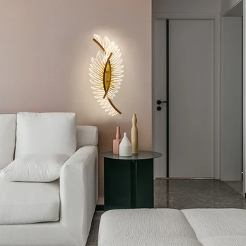 Modernās Sienas lampas Mājas Dzīvojamā Istaba Guļamistaba Eju Lampas Apdare Vara Sienu Brā Interjera Apgaismojums AC96V-260