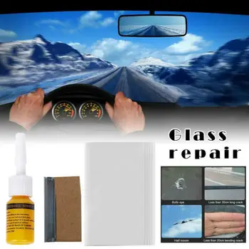 Auto Vējstiklu, priekšējo Stiklu Krekinga Stikls, Remonta Komplekts Vējstikla Komplekti DIY Automašīnas Logu Instrumenti Stikla Skrāpējumiem Rīku Komplekts