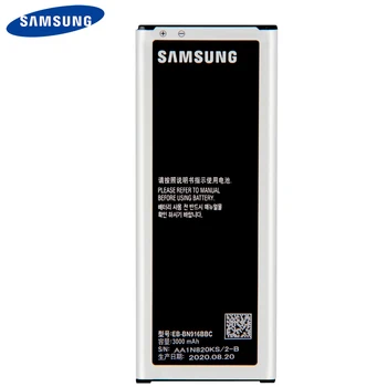 Oriģināls Samsung Akumulatora EB-BN916BBC Samsung GALAXY NOTE4 N9100 N9108V N9109V N9106W EB-BN916BBE ar NFC 3000mAh