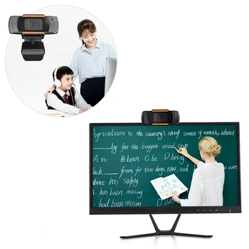 720P HD Webcam Desktop Laptop USB Driveless Web Kamera ar iebūvētu Mikrofonu ļauj veikt videozvanus Tīkla Mācīšanas