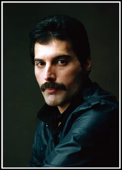 Jaunā Karaliene Plakātu Freddie Mercury Dziedātāja Mākslas Plakātu Classic Balta kartona Mūzikas Plakāti Telpas Dekoru, sienas uzlīmes, B4