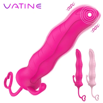 VATINE 10 Frekvenci, Spēcīga Maksts G Spot Klitora Stimulators Seksa Rotaļlietas Sievietēm, Pāriem Erotiska Mēles, Mutes Vibrators