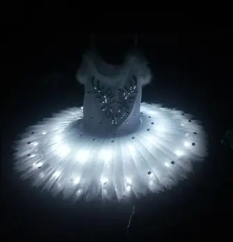 Gaismas baleta svārki pieaugušo sieviešu gaismas deju svārki bērniem ar gaismas veiktspējas pakalpojumu, jaunu LED Pumeng svārki vienu krāsu