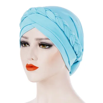 Musulmaņu Jaunu Stilu Pīt Makaka Qmilch Indija cepure Sievietēm, Elastīgs Turban Islāma Chemo Klp Dāmas Stretch Wrap Galvu Lakatiņu