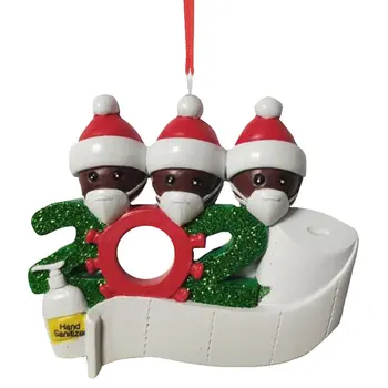 Personalizētu Kulons Ziemassvētku Rotājumi Mini Cute Lelle Apdare Kulons Ar Masku Un Ziemassvētku Cepure
